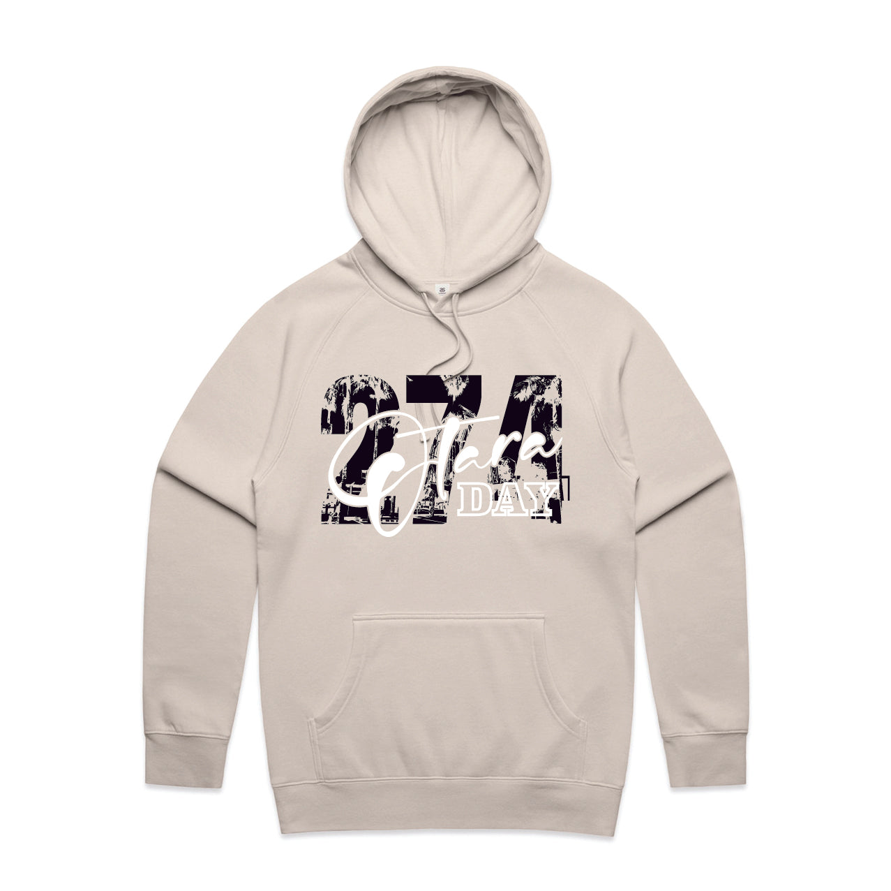 274 Ōtara Hoodie – Bone & Black