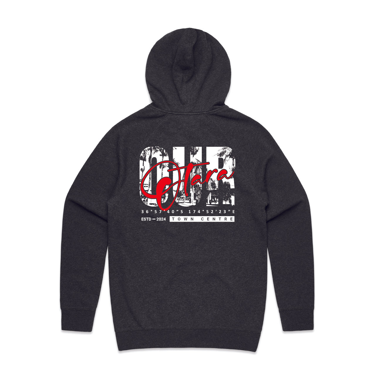 Town Centre Hoodie – Coal Face