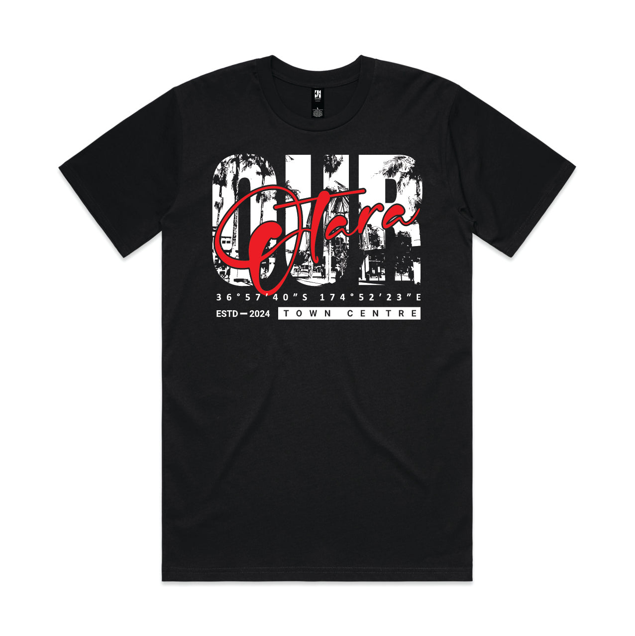 Town Centre Tee – Red Script